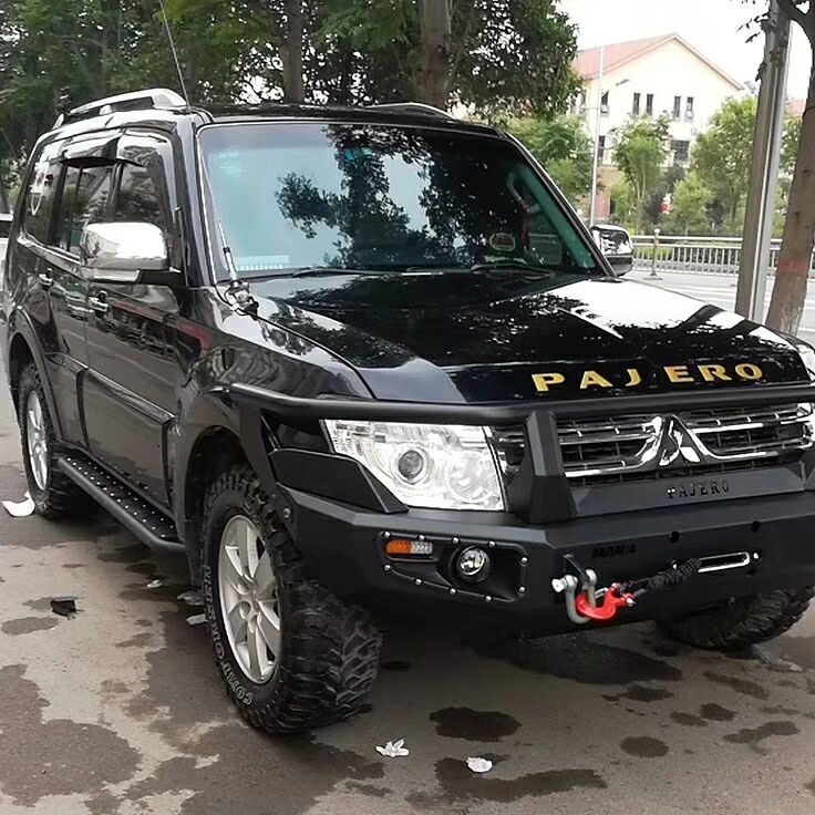 三菱Pajero侧踏板V93V73PAJERO改装踏板侧杠边杠脚踏板