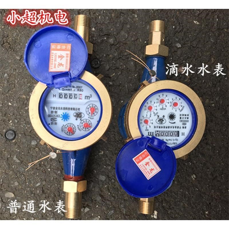 常德武陵王水表家用自来水旋翼式出租房防滴水表高灵敏水表4分