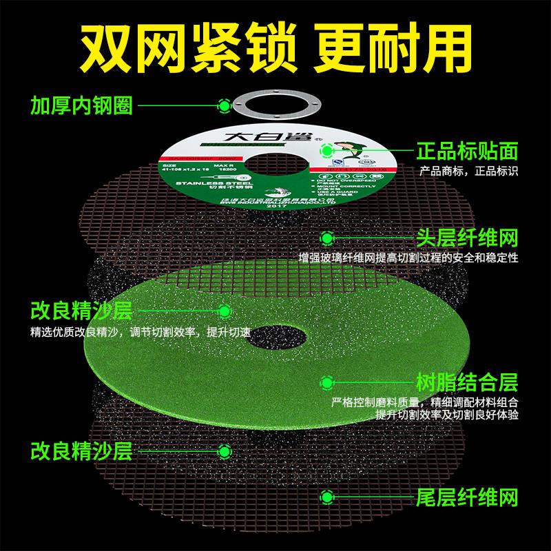 速发切割片砂轮片角磨机磨砂锯片切不锈钢手磨手沙轮片磨光光片