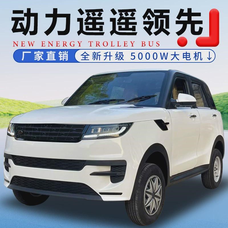 电动四轮汽车家用老头乐新能源成人女士代步油电两用新款电甁轿车