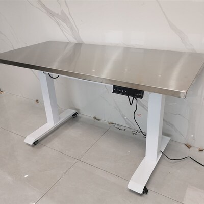 电动双电机升降桌A型腿不锈钢桌面工作台定制