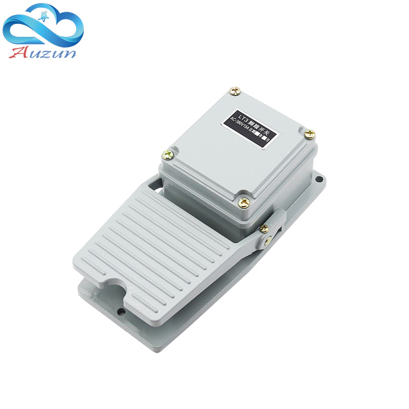 脚踏开关LT3铝合金重型脚踏开关AC380V10A脚踩开关踏板开关