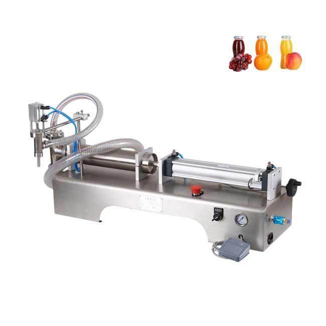 工厂直销卧式液体单头果汁水饮料牛奶定量灌装机