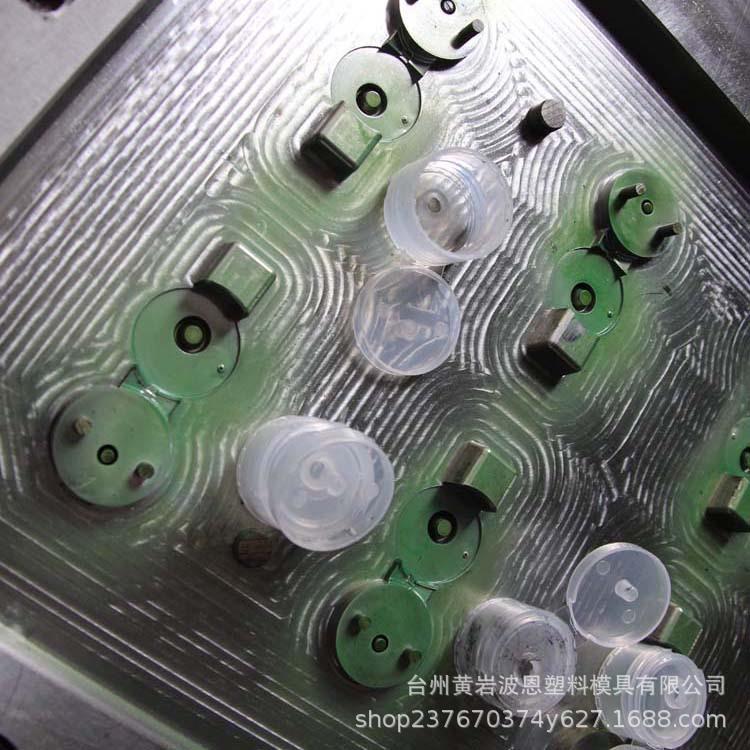 高品质塑料盖模具8腔热流道点浇口饮料盖模具PP料翻盖模具