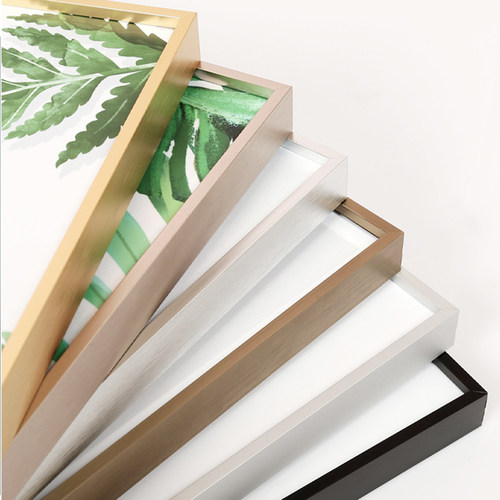 窄边铝合金相框装裱广告海报框挂墙A3营业执照框A4框摆台定制