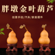 文玩葫芦手把件摆件天然特小号精品胖墩金叶子手捻盘玩迷你把玩件