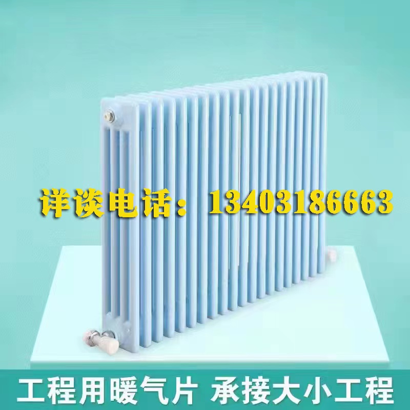 工程定制钢制三四五六柱弧管暖气片散热器家用集体供暖