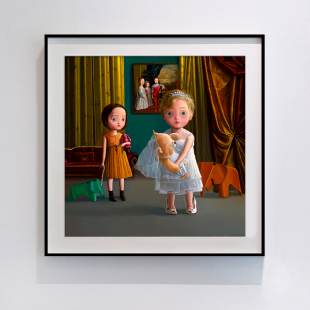 相爱 饰画潮画 当代艺术版 画新古典主义挂画卡通人物客厅卧室装