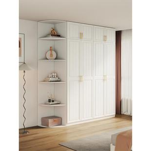 定制衣柜家庭卧室现代简单小公寓衣帽间组合柜一体机实木