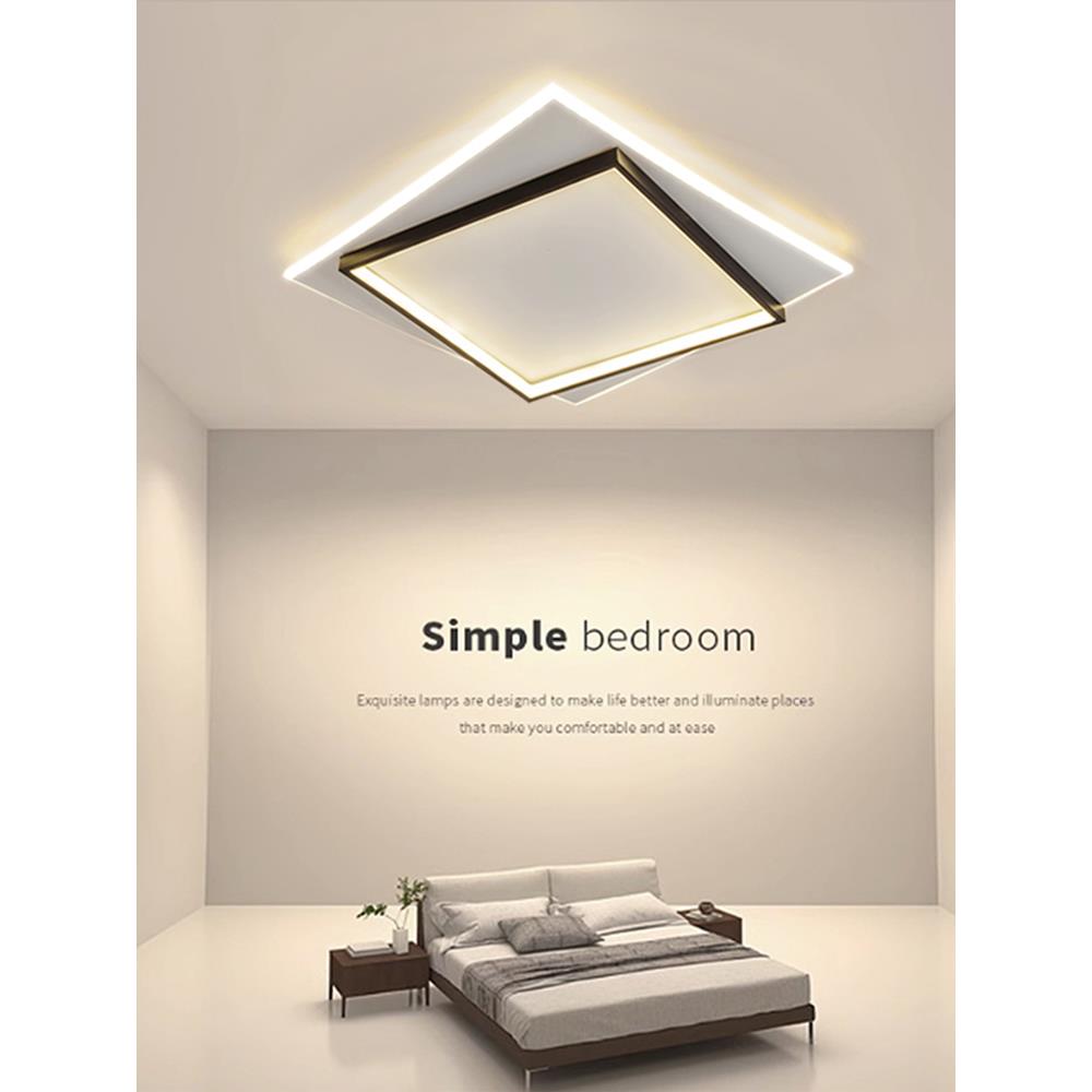 卧室灯吸顶灯现代简约大气创意个性北欧led书房间极简主卧室灯具