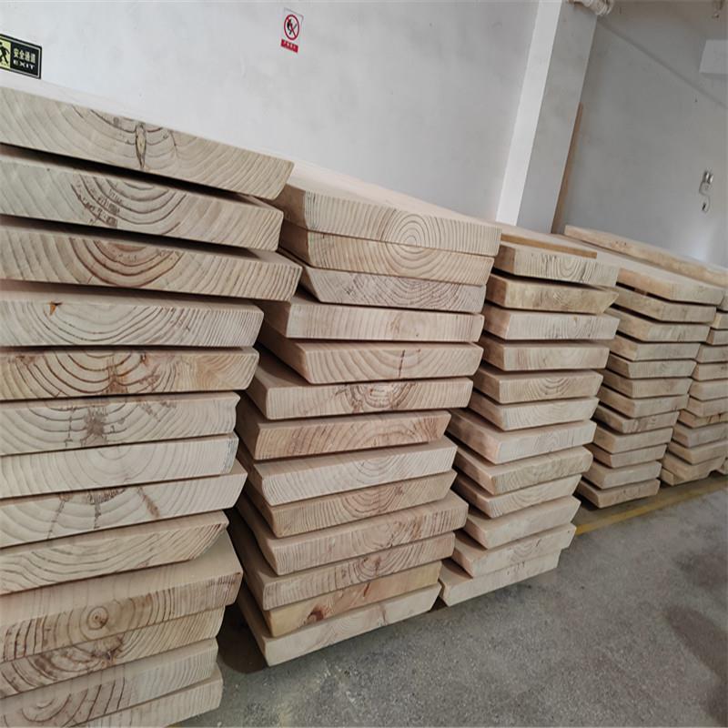 松木整板茶桌面直拼板定制餐桌电脑桌面酒吧台面板原木松木会议桌