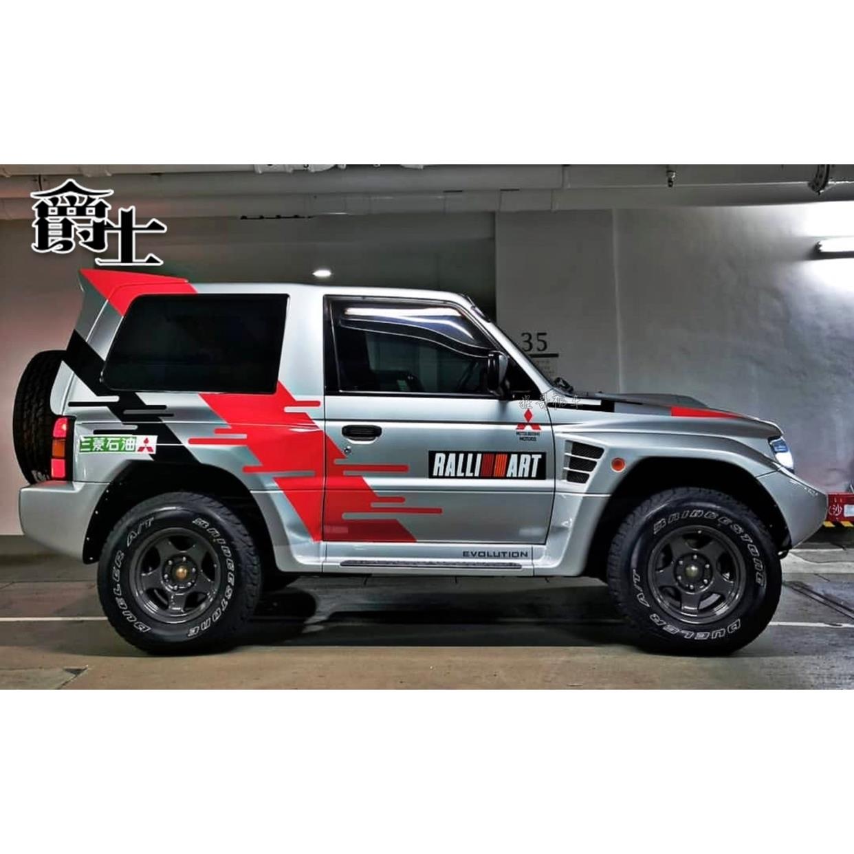 三菱战神V55汽车贴纸，个性化越野赛车贴纸，Jimny北京Bj40自由改