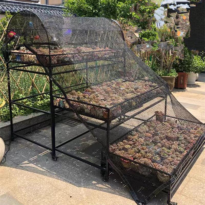 【花含烟】阳台多肉花架铁艺庭院落地室内挂灯多层室外带轮露台