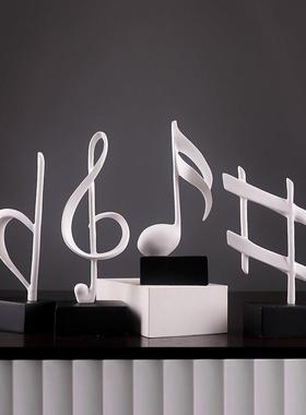 音符摆件钢琴艺术品现代简约家居书房装饰品工艺礼品摆饰电视柜客