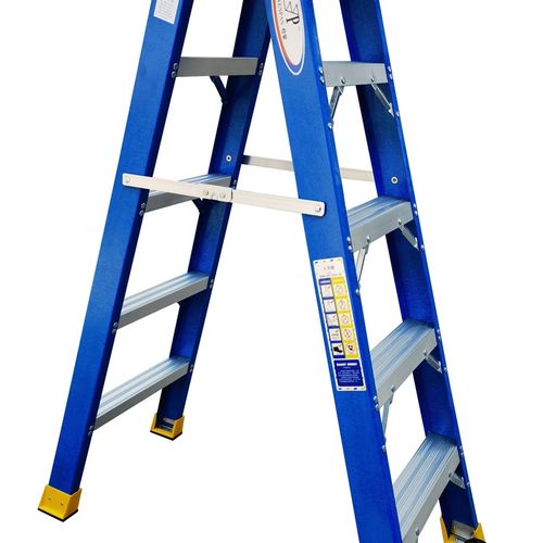 玻璃钢多功能绝缘梯子折叠家用人字梯加厚电工便携工程梯双侧梯