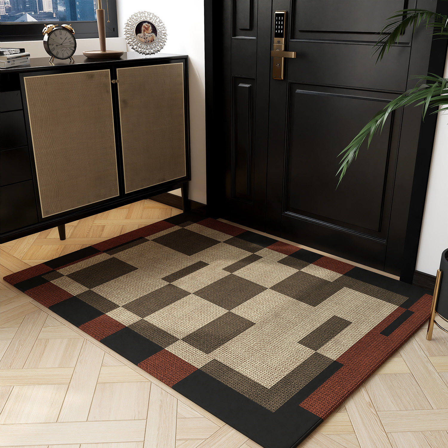 入户门可裁剪比利时绒地毯进门门口门垫2024新款耐脏玄关复古地垫,居家布艺,入户地垫,淘宝优惠券,粉丝福利购,淘宝优惠卷