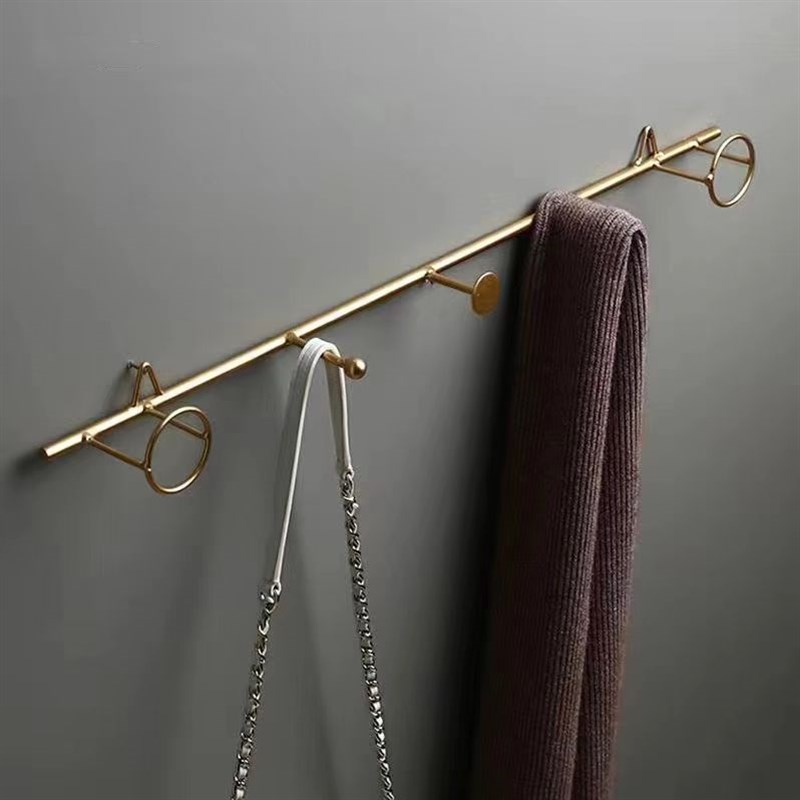 北欧轻奢铁艺挂钩玄关装饰创意墙壁壁挂收M纳置物架进门墙上挂衣