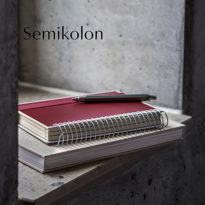 进口德国灯塔笔记本分号semikolon经典螺旋系列A5+记事本商务简约