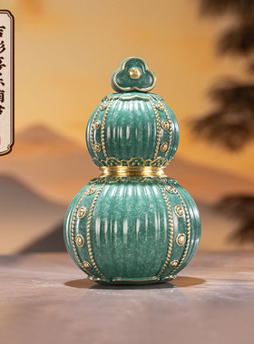 朱炳仁铜 吉彩喜乐葫芦瓶 家居装饰客厅玄关办公桌送礼葫芦摆件