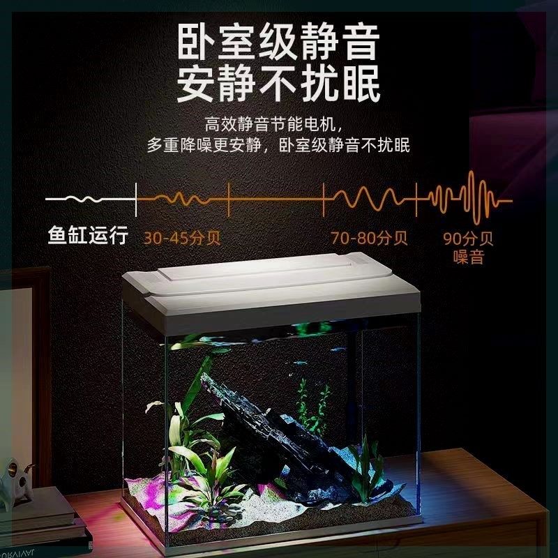 鱼缸客厅小型家用懒人免落地桌面玻璃中型造景透明生态创意金鱼缸,宠物/宠物食品及用品,桌面缸,淘宝优惠券,粉丝福利购,淘宝优惠卷