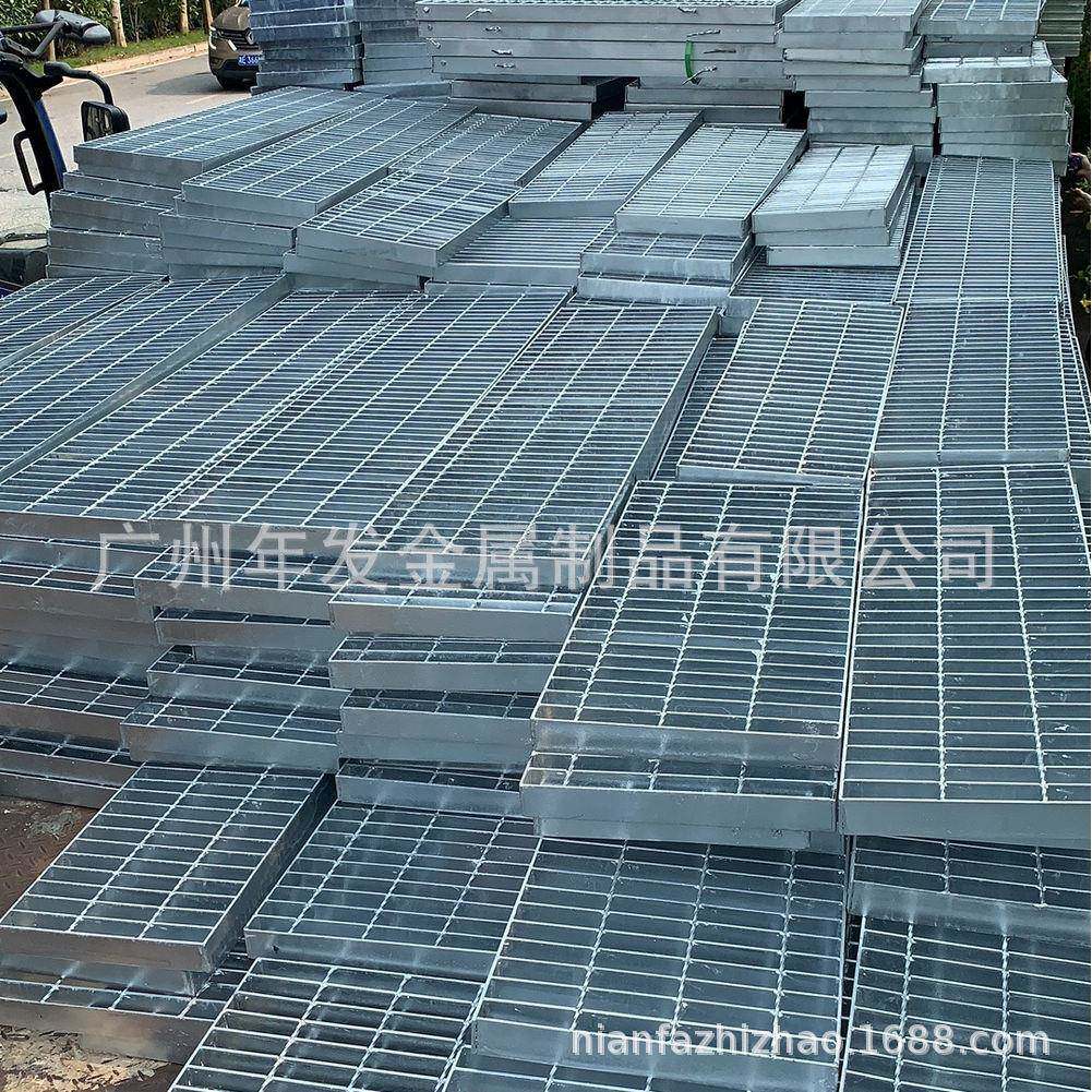 现货热镀锌锯齿形钢格板楼梯踏板钢格栅排水人工隔走道镀锌踏板