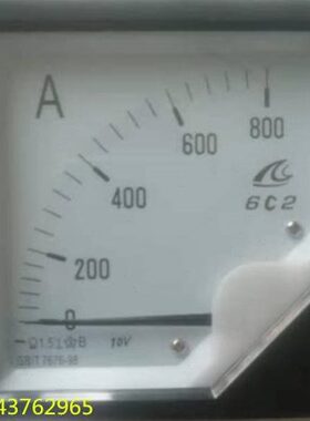 模拟直流电流表6C2-800A  DC10V  6C2-A 指针表GB/T7676-98