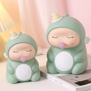 新款不钱只进年网红款女生取储罐儿童男存钱罐女孩蓄存可出可