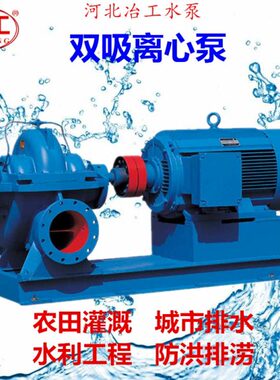 S站10中提升泵泵S-665循环250泵灌溉-卧式双吸泵H供水泵开电水站