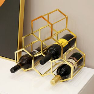 摆件客厅酒柜家用餐桌装 欧式 饰品红酒酒架置物架轻奢现代简约创意