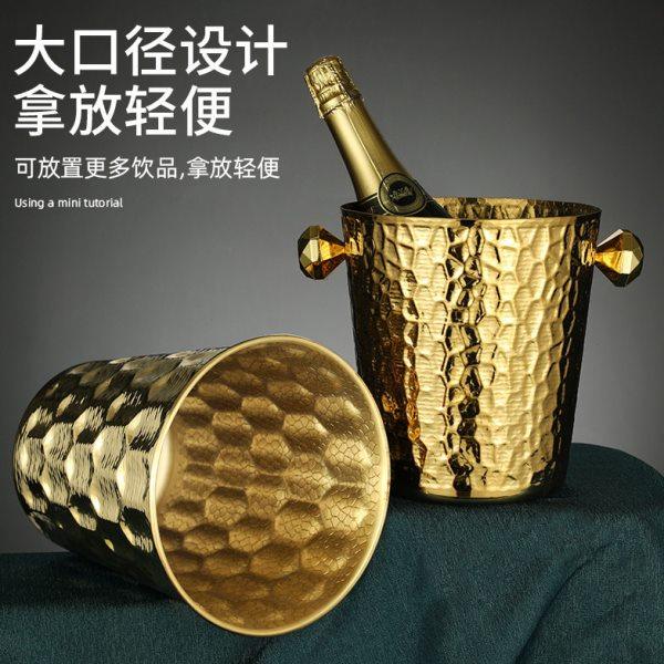 不锈钢石纹冰桶酒吧红酒香槟桶金色树纹冰桶香槟桶现冰酒器,餐饮具,冰桶,淘宝优惠券,粉丝福利购,淘宝优惠卷
