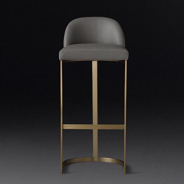 北欧吧台椅家用靠背吧台凳脚凳金色简约休闲轻奢现酒吧椅铁艺,商业/办公家具,酒吧凳,淘宝优惠券,粉丝福利购,淘宝优惠卷