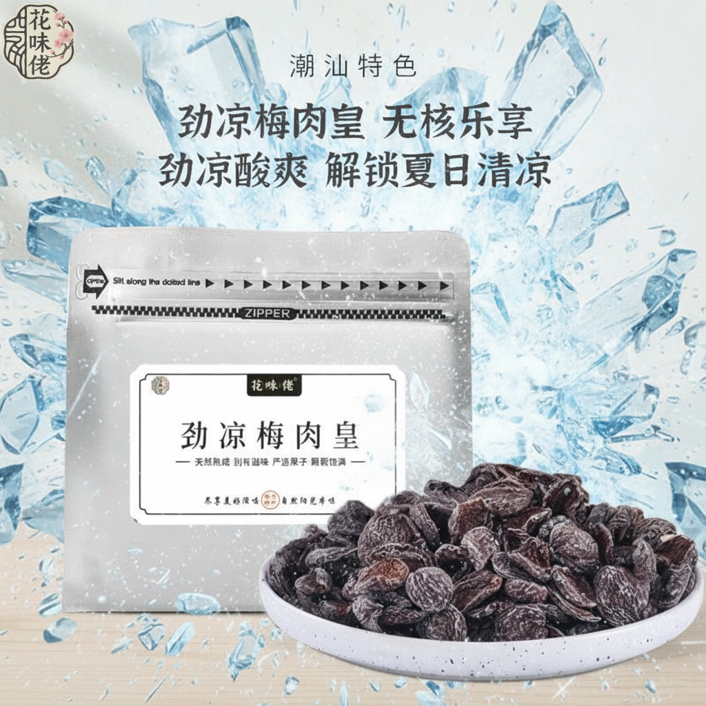 【潮汕风味】劲凉梅肉皇薄荷清凉话梅肉独立包装追剧休闲果脯果干