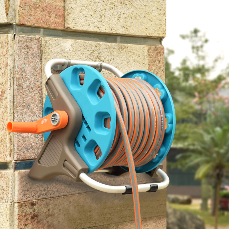 水管车收纳架转盘卷管器水带收卷器水管架子绕管架手摇收水管神器