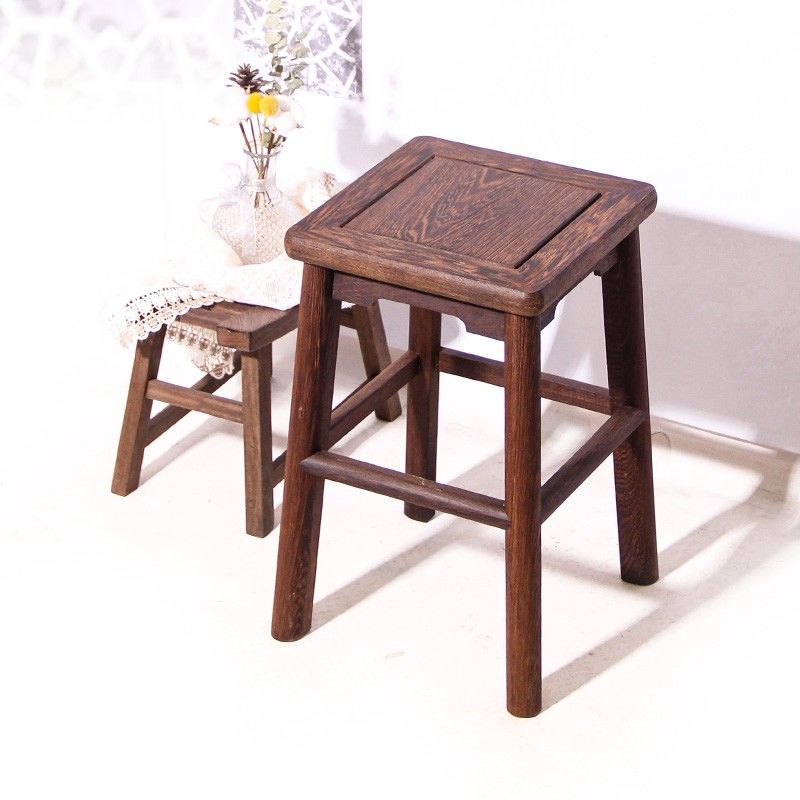 非洲鸡翅木实木茶凳木质矮凳中式茶几凳子换鞋凳木凳客厅凳小方凳