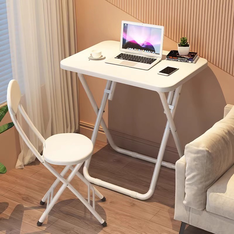 电脑桌小型家用折叠书桌便携式办公桌简约现代写字桌子卧室床边桌