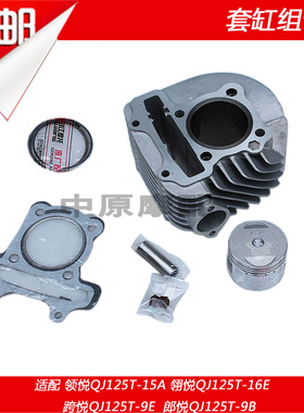 适配钱江领/翎/跨/朗悦QJ125T-15A/16E/9B/9E 套缸气缸活塞环组合