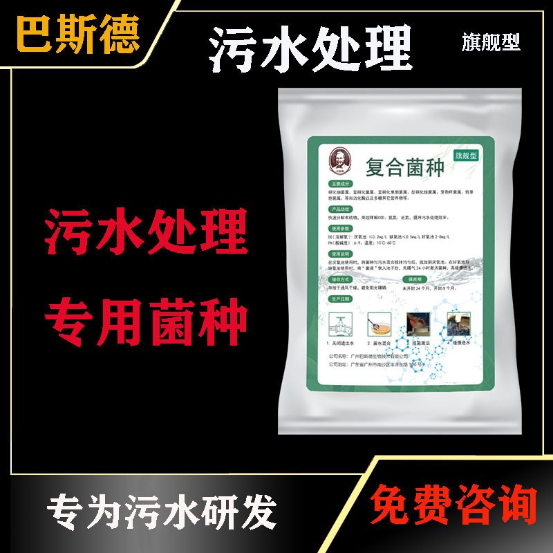 巴斯德 污水处理专用复合菌 微生物废水处理菌 复合菌种 降解COD