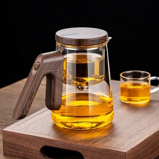 玻璃飘逸杯泡茶壶家用办公室懒人泡茶神器磁吸茶水分离功夫冲茶器