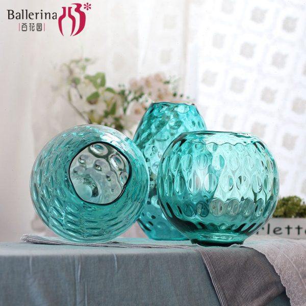 包邮百花园纹路手工玻璃容器摆件工艺品办室桌面摆件玻璃花瓶,家居饰品,花瓶,淘宝优惠券,粉丝福利购,淘宝优惠卷