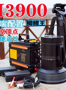 北京顶点氙气钓鱼灯980W3900W强光夜钓灯黑坑疝气大炮诱鱼灯黑坑