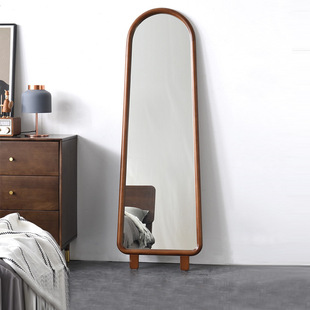 实木全身镜女生卧室少女落地镜小户型家用挂墙穿衣镜简约试衣镜