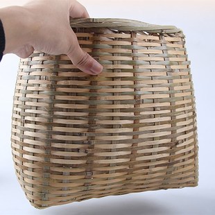 手工竹编采摘茶叶篓子竹篓子竹筐采茶篓小背篓鱼篓舞蹈道具采茶舞