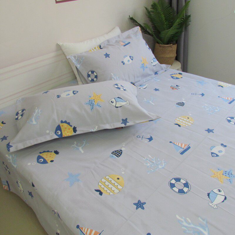 全棉高端老粗布床单单件卡通男生单人睡单软凉席加厚大帆布夏被单