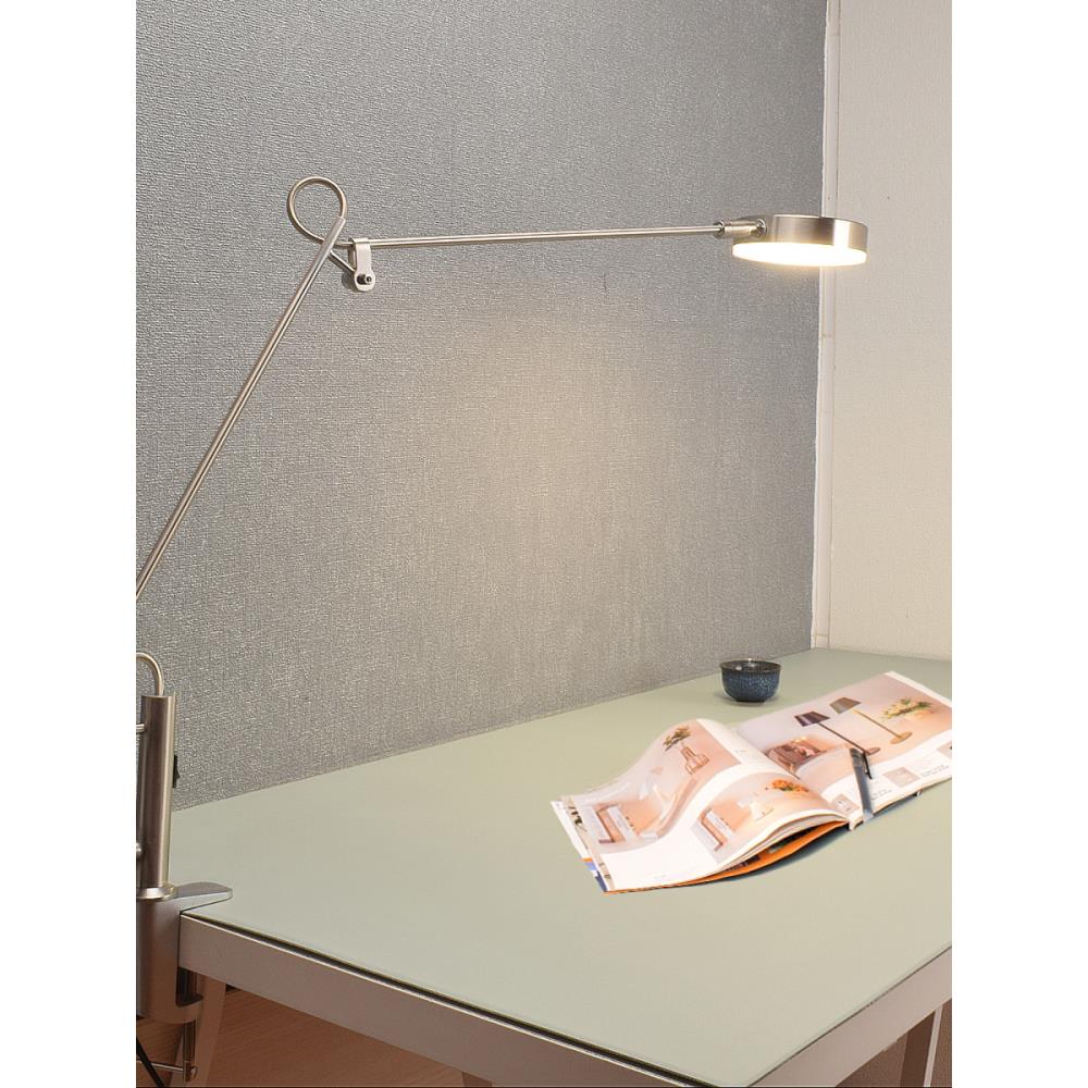 办公长臂插电夹子灯工作维修学习专用桌面超亮折叠调光护眼夹桌灯