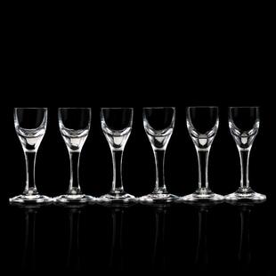 1钱小酒杯家用5ml小容量白酒杯烈酒杯水晶玻璃高脚杯酒店用一口杯