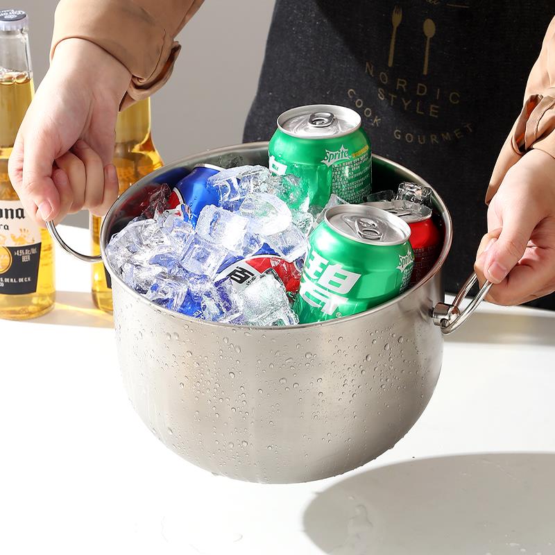捷博冰桶304不锈钢装冰块粒双层保温KTV酒吧商用香槟扎啤酒红酒桶