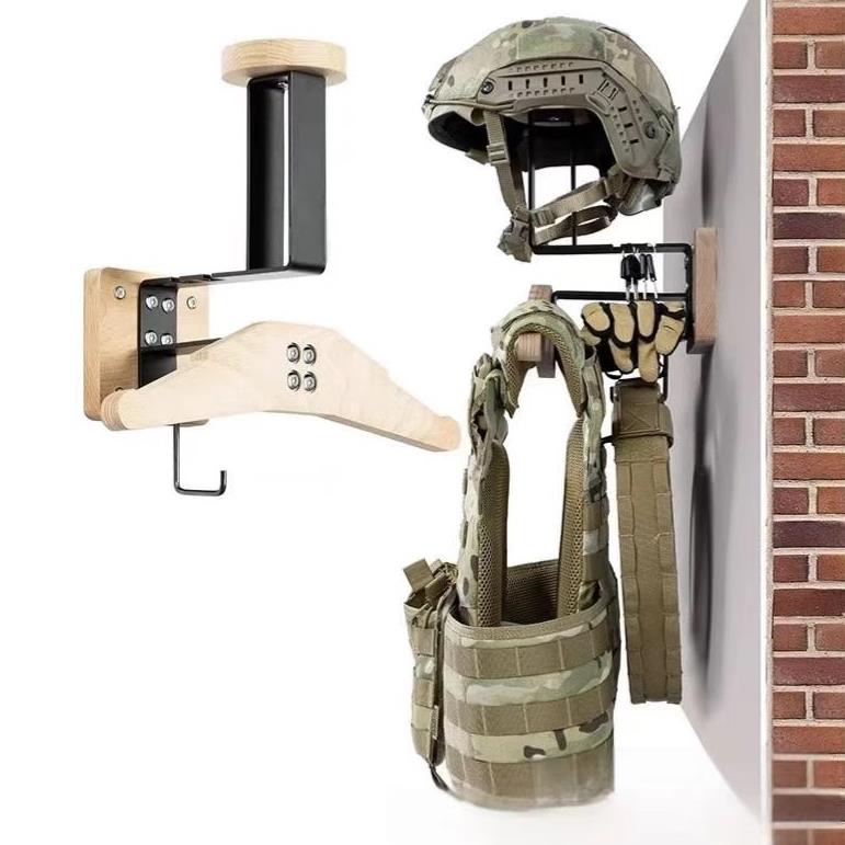 摩托车头盔架 战术装备壁架机车皮衣挂架摩托车头盔架墙上头盔架
