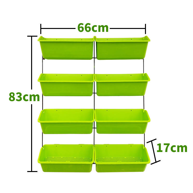 阳台种菜盆架子多层立体组合花盒家庭蔬菜草莓壁挂栏杆种植箱设备