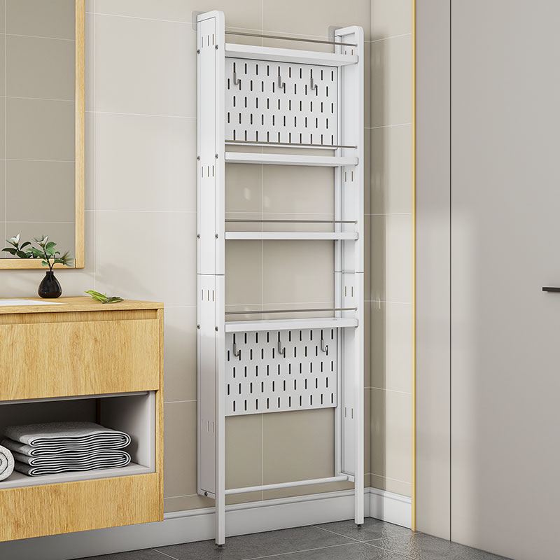 卫生间门后置物架落地多层洞洞板浴室夹缝洗手间厕所缝隙窄收纳架