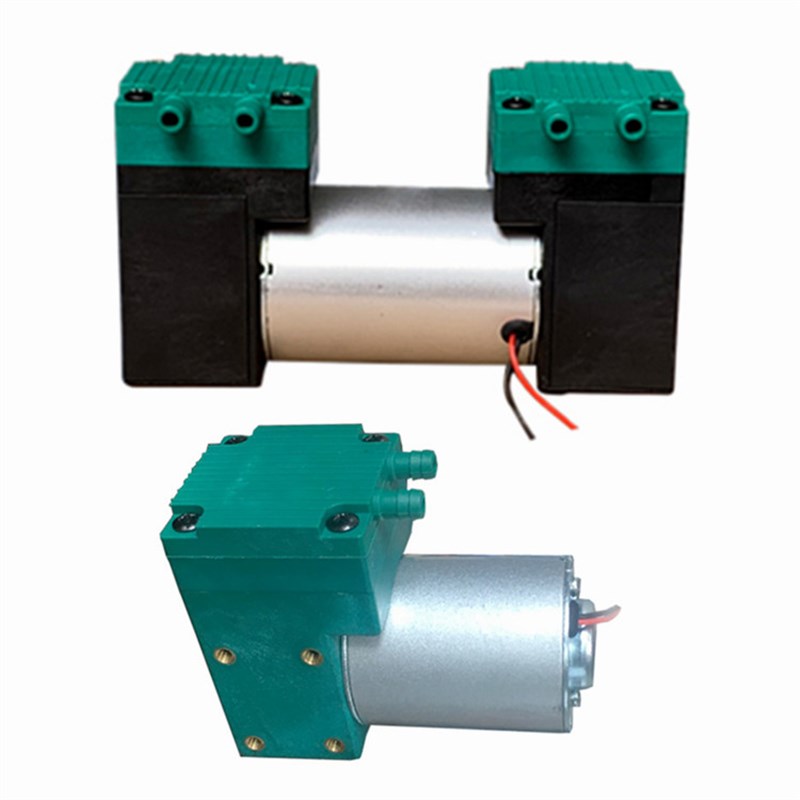 双头泵微型真空泵抽气小型电动塑料隔膜吸气泵微小型双头真空泵